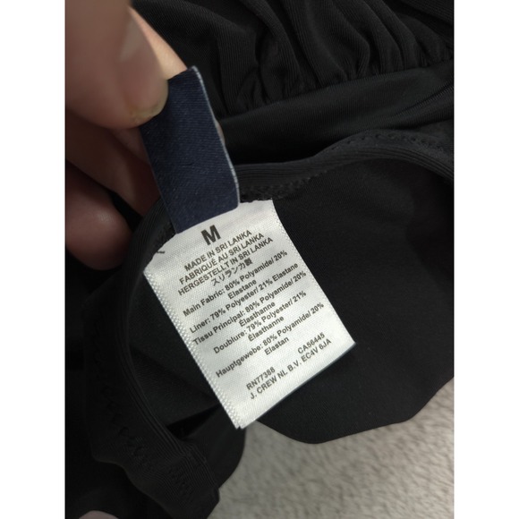 J Crew Ruched Plunge One Piece Swimsuit Medium - Picture 9 of 10